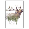 Xxl Wandbild Hirsch Wald No 2 Hochformat Produktvorschau Frontal