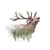 Xxl Wandbild Hirsch Wald No 2 Querformat Motivvorschau