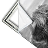Xxl Wandbild Hochland Rind Schwarz Weiss No 2 Hochformat Materialvorschau