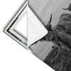 Xxl Wandbild Hochland Rind Schwarz Weiss Quadrat Materialvorschau