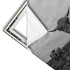 Xxl Wandbild Hochland Rind Schwarz Weiss Querformat Materialvorschau