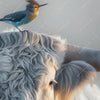 Xxl Wandbild Hochlandrind Bunter Vogel Hochformat Zoom