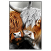 Xxl Wandbild Hochlandrinder Harmonie Der Natur Hochformat Produktvorschau Frontal