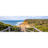 Xxl Wandbild Holztreppe Zum Einsamen Strand Panorama Motivvorschau