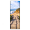 Xxl Wandbild Holztreppe Zum Einsamen Strand Schmal Produktvorschau Frontal
