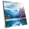 Xxl Wandbild Idyllischer Bergsee Im Gebirge Quadrat Produktvorschau Seitlich