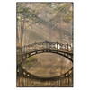 Xxl Wandbild Idyllischer Wald Mit Bruecke Hochformat Produktvorschau Frontal