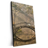 Xxl Wandbild Idyllischer Wald Mit Bruecke Hochformat Produktvorschau Seitlich