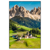 Xxl Wandbild Idyllisches Dorf In Den Bergen Hochformat Produktvorschau Frontal