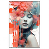 Xxl Wandbild Jolanda Frau Mit Blumen Im Haar Hochformat Produktvorschau Frontal