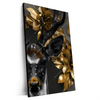 Xxl Wandbild Junger Hirsch Und Goldblumen Hochformat Produktvorschau Seitlich