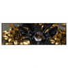 Xxl Wandbild Junger Hirsch Und Goldblumen Panorama Produktvorschau Frontal