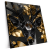 Xxl Wandbild Junger Hirsch Und Goldblumen Quadrat Produktvorschau Seitlich