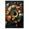 Xxl Wandbild Kaffee Inmitten Wunderschoener Blumen Hochformat Produktvorschau Frontal