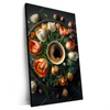 Xxl Wandbild Kaffee Inmitten Wunderschoener Blumen Hochformat Produktvorschau Seitlich