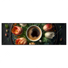Xxl Wandbild Kaffee Inmitten Wunderschoener Blumen Panorama Produktvorschau Frontal