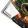 Xxl Wandbild Kaffee Inmitten Wunderschoener Blumen Querformat Materialvorschau