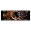 Xxl Wandbild Kaffee Mit Blattdekoration Panorama Produktvorschau Frontal