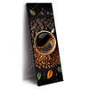 Xxl Wandbild Kaffee Mit Blattdekoration Schmal Produktvorschau Seitlich