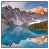 Xxl Wandbild Kanadischer Bergsee Quadrat Produktvorschau Frontal