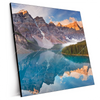 Xxl Wandbild Kanadischer Bergsee Quadrat Produktvorschau Seitlich