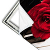 Xxl Wandbild Klavier Rose Hochformat Materialvorschau