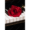 Xxl Wandbild Klavier Rose Hochformat Motivvorschau