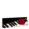 Xxl Wandbild Klavier Rose Panorama Produktvorschau Seitlich