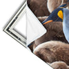 Xxl Wandbild Koenigspinguine Hochformat Materialvorschau