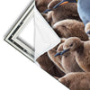 Xxl Wandbild Koenigspinguine Quadrat Materialvorschau