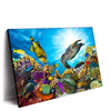 Xxl Wandbild Korallen Fische Querformat Produktvorschau Seitlich