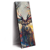 Xxl Wandbild Kreativer Hirsch Mit Farbspritzern Schmal Produktvorschau Seitlich