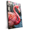 Xxl Wandbild Kunstvoller Flamingo Hochformat Produktvorschau Seitlich