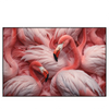 Xxl Wandbild Kuschelnde Flamingos Querformat Produktvorschau Frontal