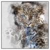 Xxl Wandbild Leopard Aquarell Quadrat Produktvorschau Frontal