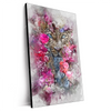 Xxl Wandbild Leopard Blumen Hochformat Produktvorschau Seitlich