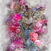Xxl Wandbild Leopard Blumen Quadrat Motivvorschau