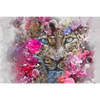 Xxl Wandbild Leopard Blumen Querformat Motivvorschau