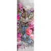Xxl Wandbild Leopard Blumen Schmal Motivvorschau