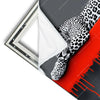 Xxl Wandbild Leopard Eleganz Trifft Abstraktion Quadrat Materialvorschau