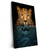 Xxl Wandbild Leopard Im Wasser Hochformat Produktvorschau Seitlich