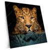 Xxl Wandbild Leopard Im Wasser Quadrat Produktvorschau Seitlich
