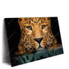 Xxl Wandbild Leopard Im Wasser Querformat Produktvorschau Seitlich