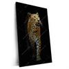 Xxl Wandbild Leopard In Der Dunkelheit Hochformat Produktvorschau Seitlich