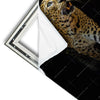 Xxl Wandbild Leopard In Der Dunkelheit Quadrat Materialvorschau