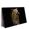 Xxl Wandbild Leopard In Der Dunkelheit Querformat Produktvorschau Seitlich