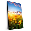 Xxl Wandbild Leuchtend Gelben Sonnenblumen Am Abend Hochformat Produktvorschau Seitlich