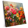 Xxl Wandbild Leuchtende Fruehlingsblumen Quadrat Produktvorschau Seitlich