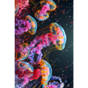 Xxl Wandbild Leuchtende Quallen Unter Wasser Hochformat Motivvorschau