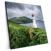 Xxl Wandbild Leuchtturm Auf Insel Quadrat Produktvorschau Seitlich